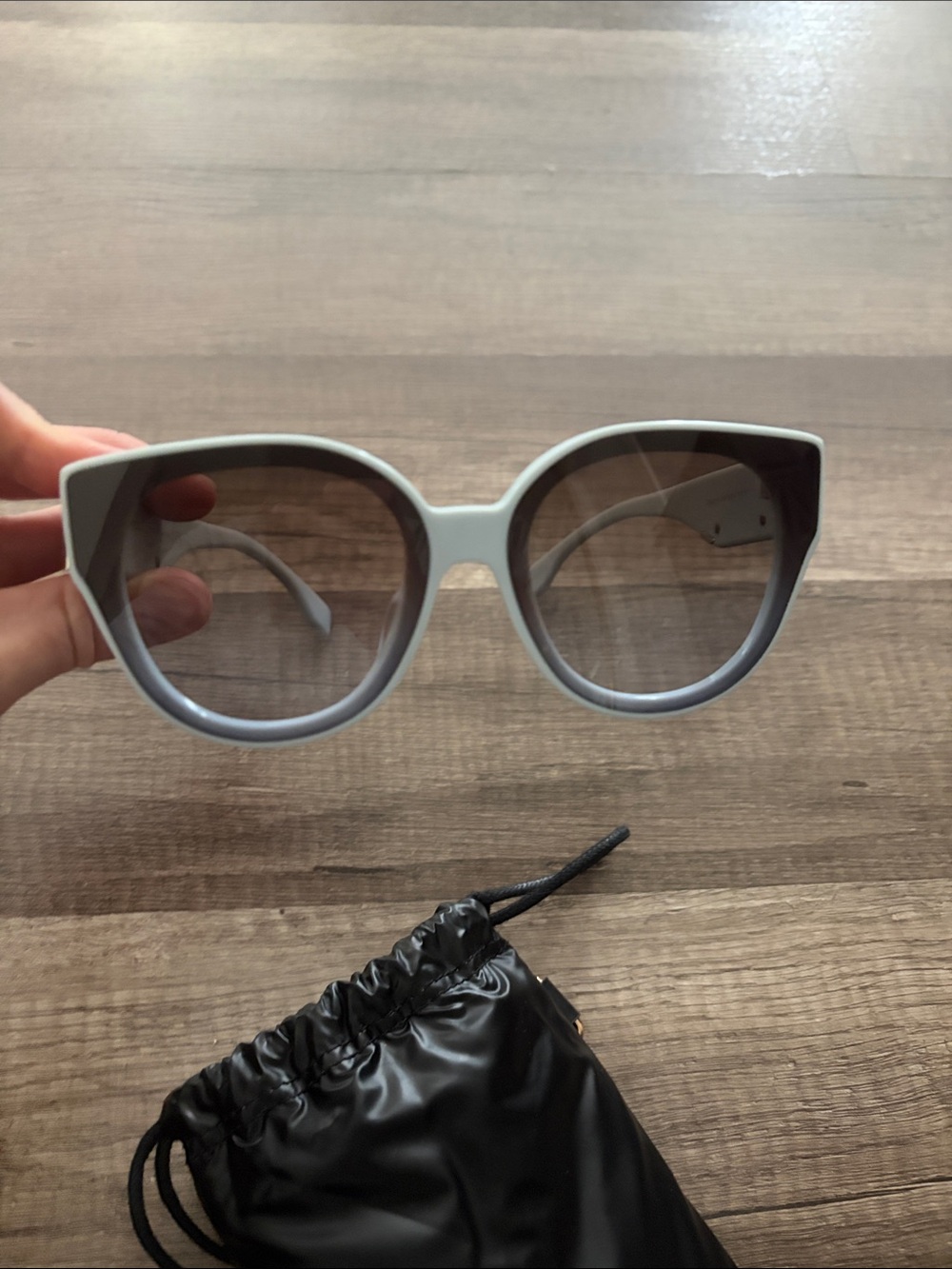 Fendi Stylish Women's Cat-Eye Sunglasses in Light blue